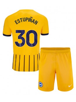 Billige Brighton Pervis Estupinan #30 Bortedraktsett Barn 2024-25 Kortermet (+ Korte bukser)